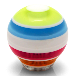 American Shifter 133965 Stripe Shift Knob with M16 x 1.5 Insert Smiley Face JDM Shocker Hand
