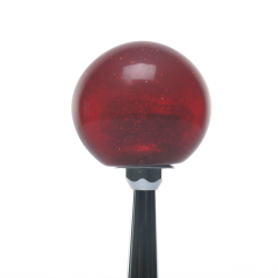 Red Yin and Yang American Shifter 222788 Black Flame Metal Flake Shift Knob with M16 x 1.5 Insert 