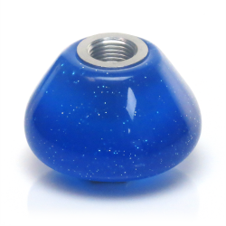 Red 1974 Mustang II American Shifter 140975 Blue Metal Flake Shift Knob with M16 x 1.5 Insert