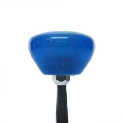Red 1974 Mustang II American Shifter 140975 Blue Metal Flake Shift Knob with M16 x 1.5 Insert