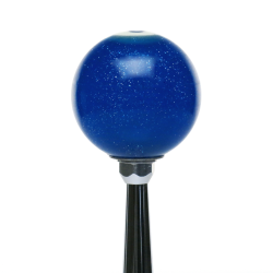 American Shifter 23656 Blue Metal Flake Shift Knob Pink Middle Finger