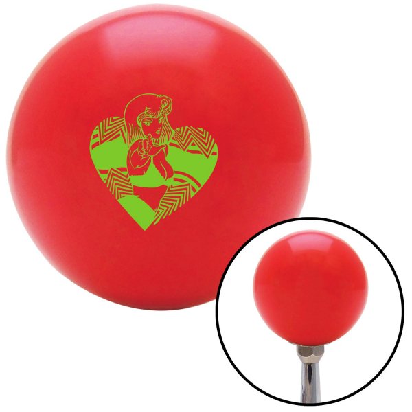 American Shifter 98925 Red Shift Knob with M16 x 1.5 Insert Green Anime Girl in Heart American Shifter 98925 Red Shift Knob with M16 x 1.5 Insert Green Anime Girl in Heart