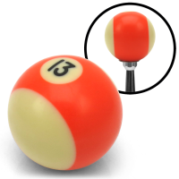 #5 Orange Rocknob Custom Billard Ball Gear Shift Knob