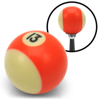 Orange 8 Ball Custom Shift Knob Translucent with Metal Flake