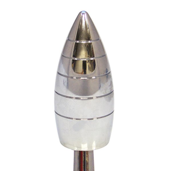 American Shifter 227595 Clear Flame Metal Flake Shift Knob with M16 x 1.5 Insert Black Pointing Solid Arrow Left