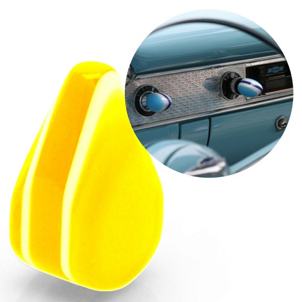 Yellow Small Tear Shape Dash Knob « American Shifter