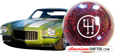 American Shifter 128306 Green Stripe Shift Knob with M16 x 1.5 Insert Green Crescent Moon Smiling 